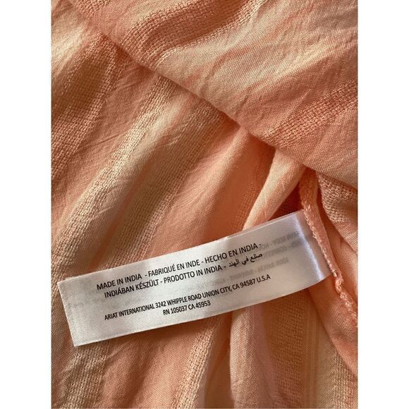 Ariat Womens Sz XL Society Top Peasant Boho Tassel Scoop Neck Tunic - Picture 6 of 8